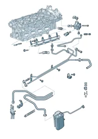 Fuel pump — VW GTI factory diagram