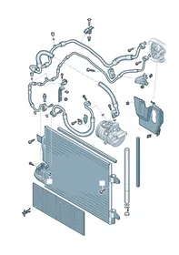 Refrigerant circuit — VW GTI factory diagram
