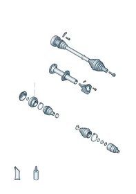 Jointed shaft — VW GTI factory diagram