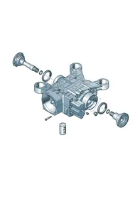 Flanged shaft — VW GTI factory diagram