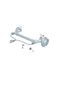 Brake cable — VW GTI factory diagram