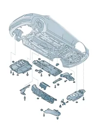 Underbody trim — VW GTI factory diagram
