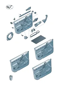 Door panel — VW GTI factory diagram