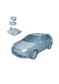 Control unit — VW GTI factory diagram