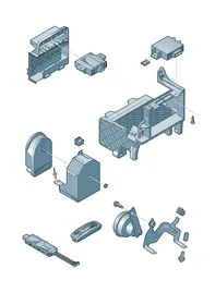 Anti-theft alarm system — VW GTI factory diagram