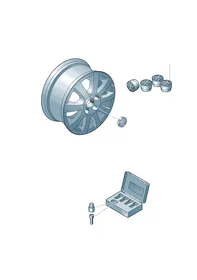 Genuine accessories — VW GTI factory diagram