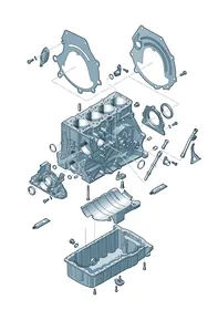 Crankcase housing — VW GTI factory diagram