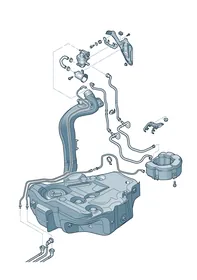 Activated carbon filter system — VW GTI factory diagram