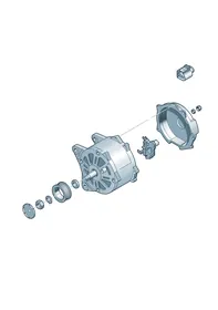 Alternator versions — VW GTI factory diagram