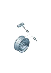 Tyre pressure control system — VW GTI factory diagram