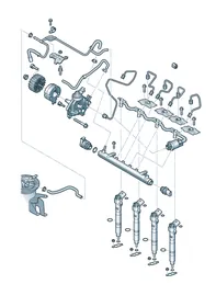High pressure pump — VW GTI factory diagram