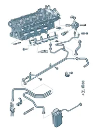 High pressure pump — VW GTI factory diagram