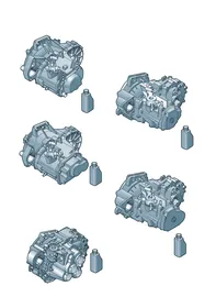 Gearbox, complete — VW GTI factory diagram