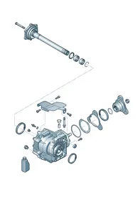 Final drive, complete — VW GTI factory diagram