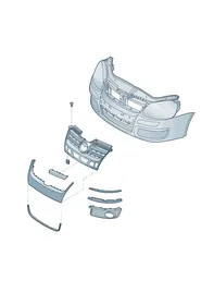 Radiator grille — VW GTI factory diagram