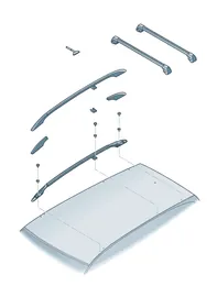Roof base support — VW GTI factory diagram