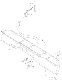 Two-point safety belt — VW GTI factory diagram