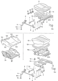 Seat — VW GTI factory diagram