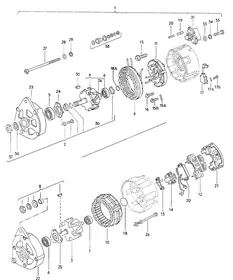 Alternator versions — VW GTI factory diagram