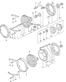 Headlights — VW GTI factory diagram