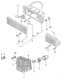 Turn signal indicator — VW GTI factory diagram
