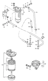 Fuel filter — VW GTI factory diagram