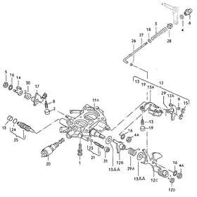 Throttle housing — VW GTI factory diagram