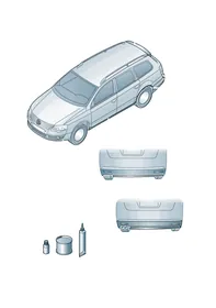 Genuine accessories — VW GTI factory diagram