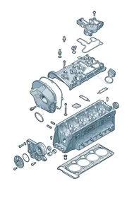Cylinder head — VW GTI factory diagram
