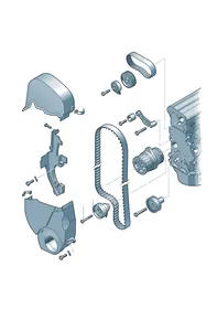 Toothed belt — VW GTI factory diagram