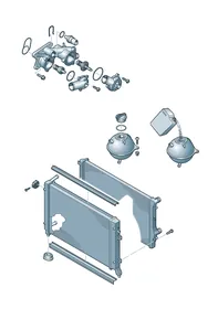 Coolant regulator housing — VW GTI factory diagram