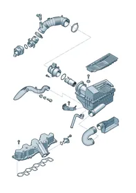 Intake manifold — VW GTI factory diagram