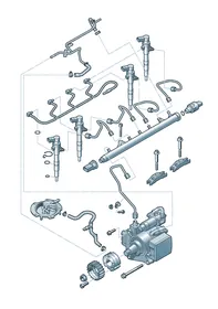 High pressure pump — VW GTI factory diagram