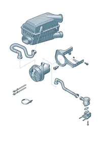 Secondary air pump — VW GTI factory diagram