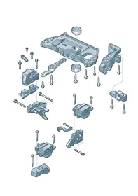 Mounting parts — VW GTI factory diagram