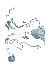 Fuel line — VW GTI factory diagram