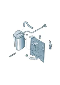 Activated charcoal container — VW GTI factory diagram