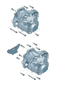Mounting parts — VW GTI factory diagram