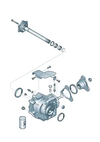 Final drive, complete — VW GTI factory diagram