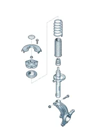 Suspension — VW GTI factory diagram