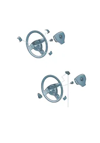 Steering wheel — VW GTI factory diagram