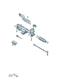 Steering gear — VW GTI factory diagram