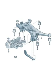 Support frame — VW GTI factory diagram