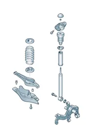 Suspension — VW GTI factory diagram