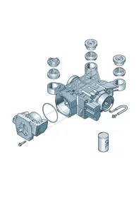 Final drive, complete — VW GTI factory diagram