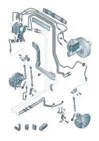 Brake pipe — VW GTI factory diagram