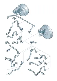 Vacuum hoses — VW GTI factory diagram
