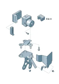 Anti-locking brake system — VW GTI factory diagram