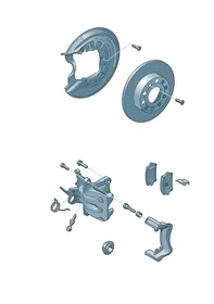Disc brake — VW GTI factory diagram