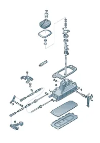 Selector mechanism — VW GTI factory diagram